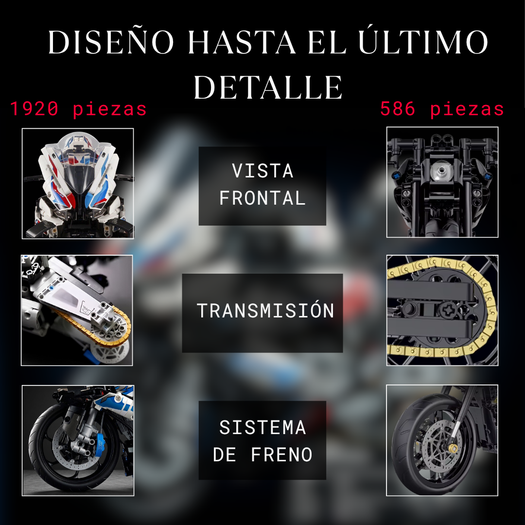 Moto de Colección de Bloques
