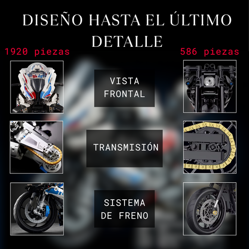 Moto de Colección de Bloques